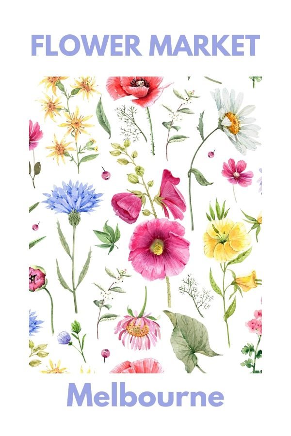 Melbourne Flower Market Poster