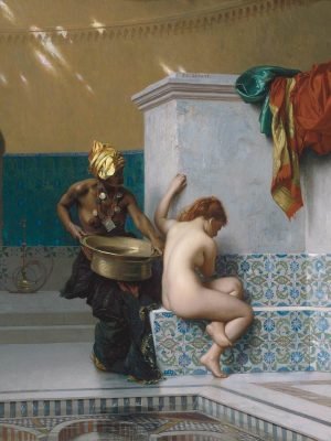 Moorish Bath Jean Léon Gérôme Painting poster and canvas art print