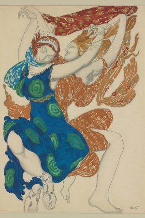 Léon Bakst Narcisse costume painting print framed poster and canvas art