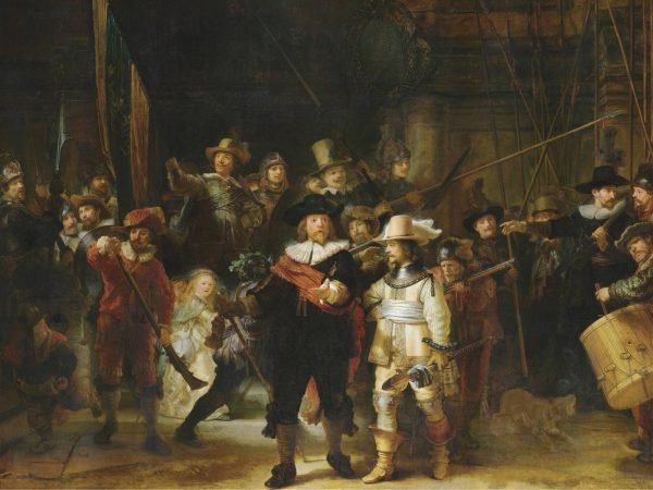 Night Watch Print Rembrandt van Rijn 1642 painting canvas art and posters