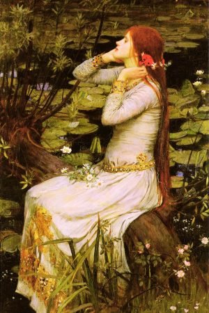 Ophelia 1894 oainting John William Waterhouse art print