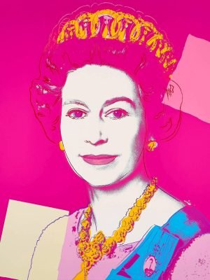 Pink Queen Elizabeth ii poster Print Andy Warhol
