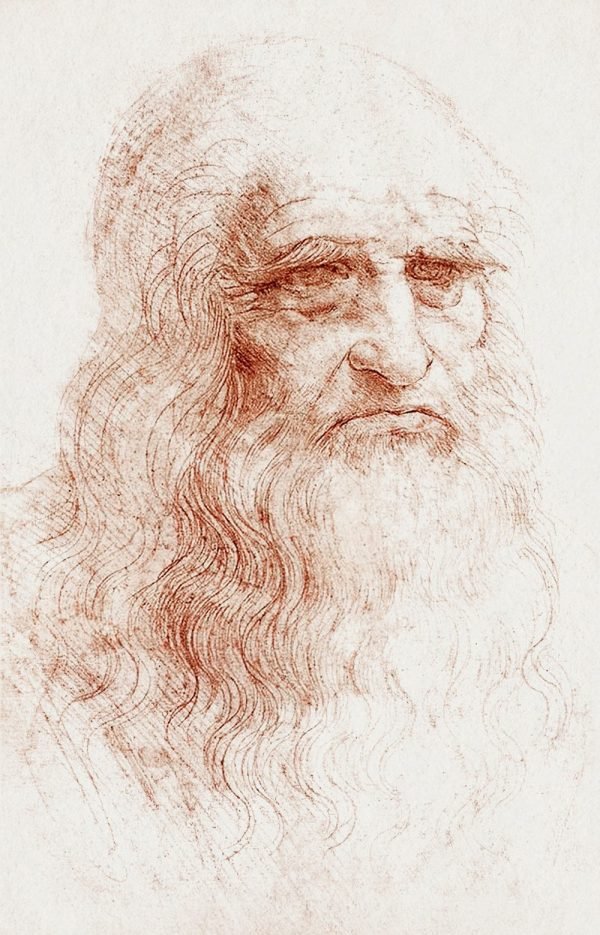 Self-Portrait Print Leonardo da Vinci poster and canvas art