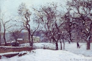Snow at Louveciennes Camille Pissarro art prints