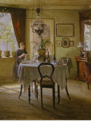 Sunlight in the Dining Room Viggo Johansen