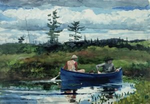 The Blue Boat Print Winslow Homer
