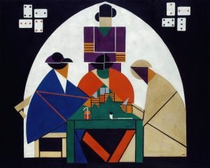 The Cardplayers Print Theo van Doesburg abstract Poster and canvas art painting