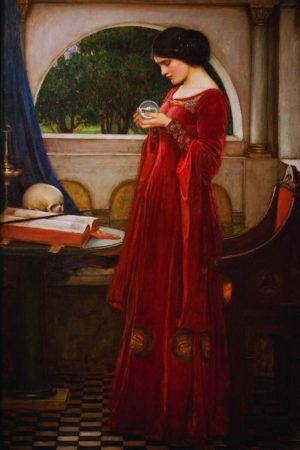 The Crystal Ball John William Waterhouse art print