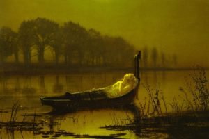 The Lady of Shalott​ John Atkinson Grimshaw art print