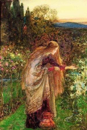 The Sensitive Plant Frank Dicksee Art Print