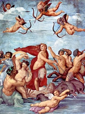 The Triumph of Galatea Painting Print Raphael Renaissance canvas wall art and framed poster print