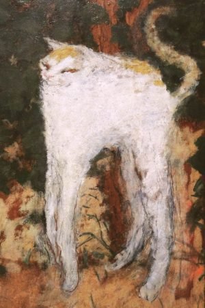 The White Cat (Le Chat Blanc) Print Pierre Bonnard canvas painting wall art and framed poster