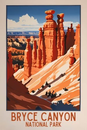 Vintage Bryce Canyon National Park Poster