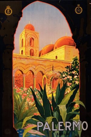 Vintage Palermo (Sicilia) Italy Poster