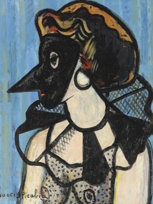 Woman with Mask Francis Picabia frame poster and canvas wall art