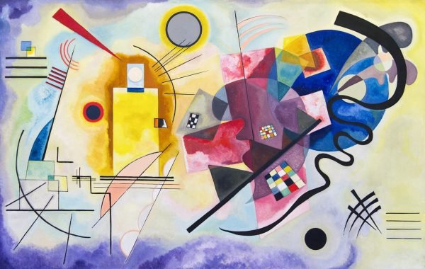 Yellow Red Blue Print Wassily Kandinsky poster and canvas art