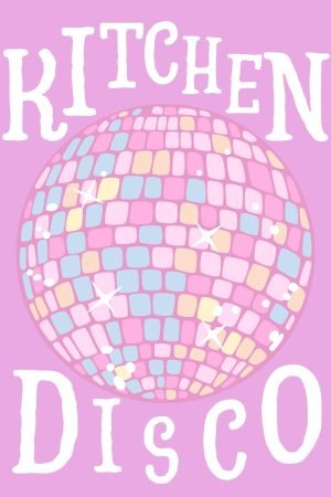 Kitchen Disco Poster framed wall art