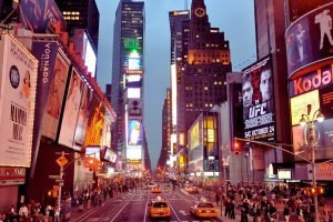 times square wall art framed poster and canvas print