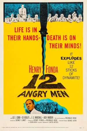 12 Angry Men 1957 Movie Poster print framed canvas wall art