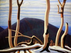 Lawren Harris Above Lake Superior Painting canvas wall art and framed poster print