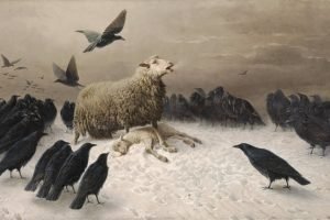 Anguish by August Friedrich Schenck Print framed poster and canvas wall art painting