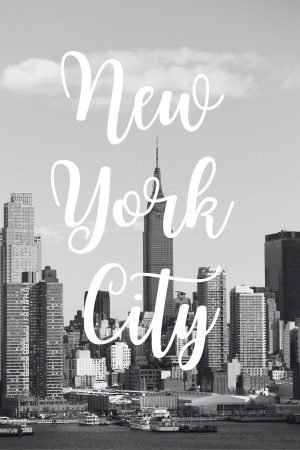 Black and White New York City Poster print Black and White New York City Poster print location wall art