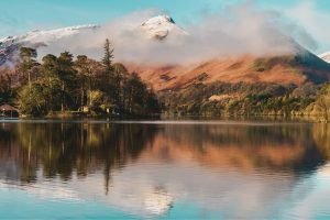 Catbells in the Lake District Poster photography print and framed canvas scenery wall art
