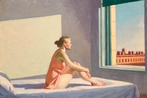 Edward Hopper Morning Sun Poster Print and framed canvas wall art