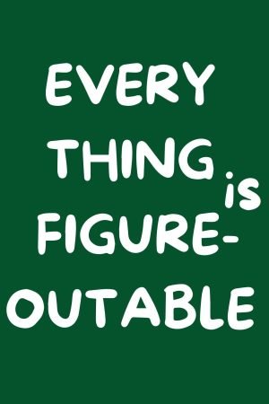 Everything is Figureoutable Poster print quotes canvas wall art
