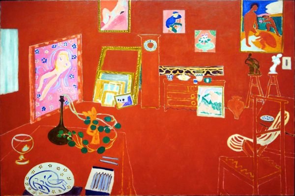 Henri Matisse Red Studio Print framed poster and canvas wall art