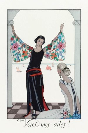 Here are my wings (Voici mes ailes) George Barbier Prints framed poster and canvas wall art