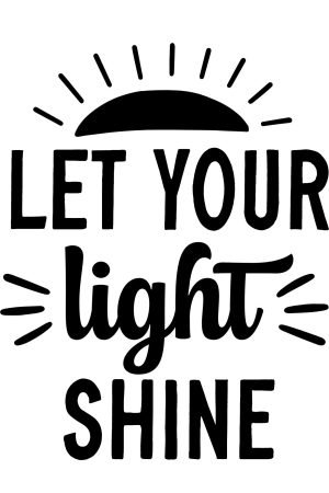 Let Your Light Shine Poster Print Framed Quote Canvas Wall Art Sign