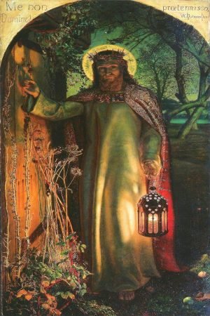 Light of the World Print Holman Hunt painting canvas wall art and framed poster