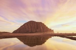 Morro Bay Sunset Poster framed wall art