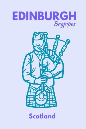 Preppy Edinburgh Scotland Poster