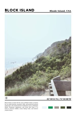 Rhode Block Island Poster print and framed wall art
