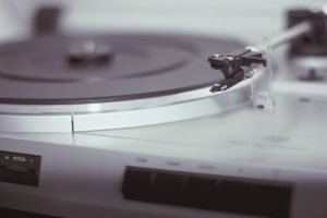 Turntable Photo Poster print and framed canvas wall art