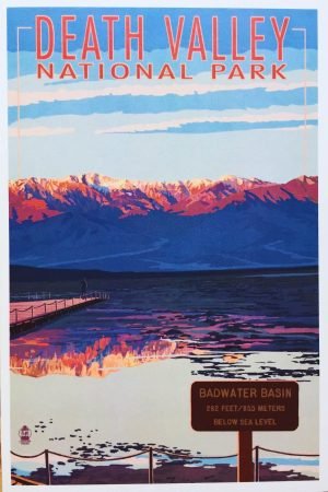 Vintage Death Valley National Park Poster print