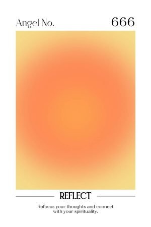Angel Number 666 Reflect Poster