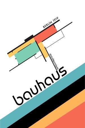 Bauhaus Berlin 1919 Modernism Poster