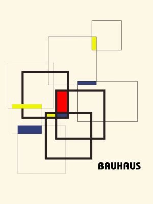 Bauhaus Squares Poster