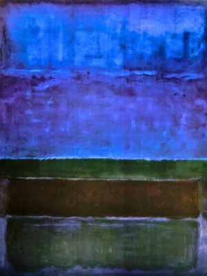 Blue, Green and Brown Art Print by Mark Rothko framed poster and canvas wall art