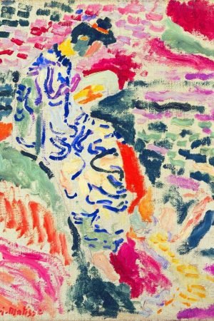 Henri Matisse La Japonaise Woman beside the Water poster print and framed canvas wall art