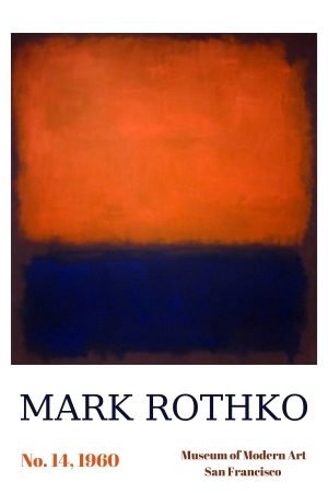 Mark Rothko No 14 Print Framed Poster and Canvas Wall Art