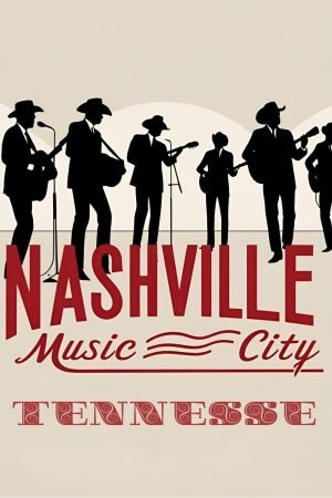 Nashville Tennesse Music City Poster