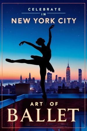 New York City Ballet Poster framed wall art print