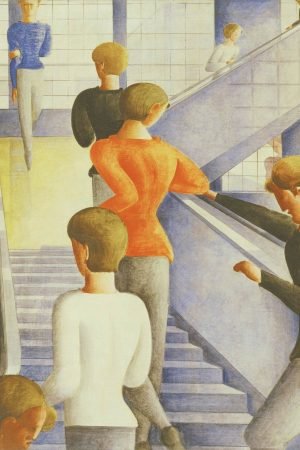 Oskar Schlemmer Bauhaus Stairway 1932 Poster Print and framed canvas wall art