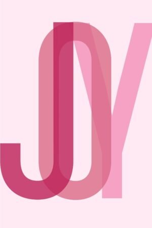 Pink Joy Poster Print and Framed Canvas Wall Art