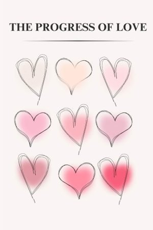 Progress of Love Poster, Framed Canvas Wall Art