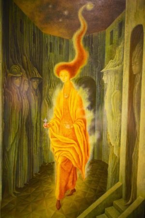 Remedios Varo The Call print framed poster and canvas wall art